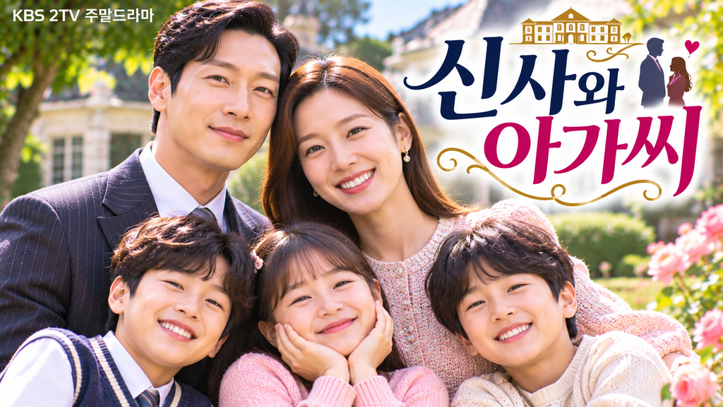 신사와 아가씨 — 세 아이의 아버지와 젊은 입주교사의 사랑은 왜 가족의 반대에 부딪혔나 ― 나이 차이와 가족관계를 다룬 로맨스 1 image 224